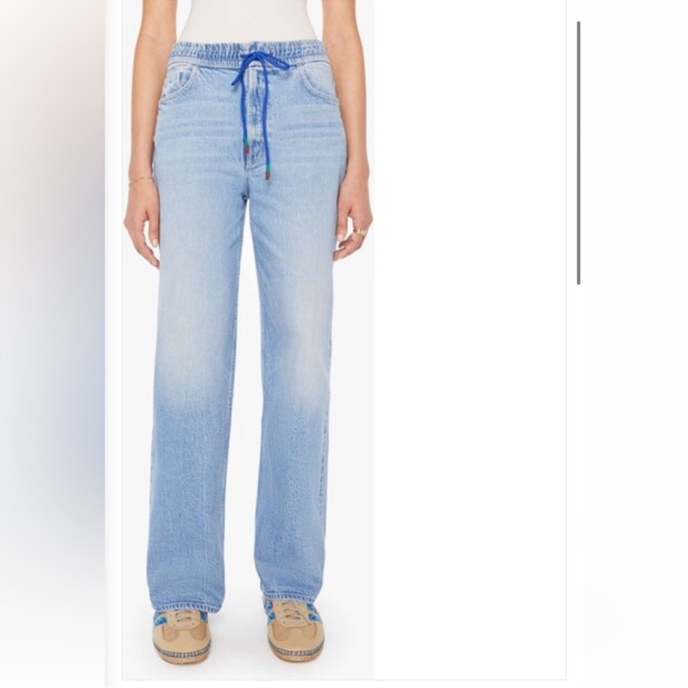 MOTHER Light Blue Flare & Wide Leg Jeans